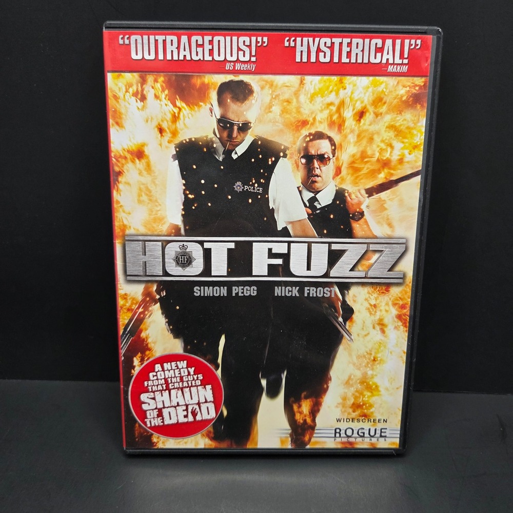 Hot Fuzz DVD Widescreen Simon Pegg Nick Frost Action Comedy Movie Rogue Pictures